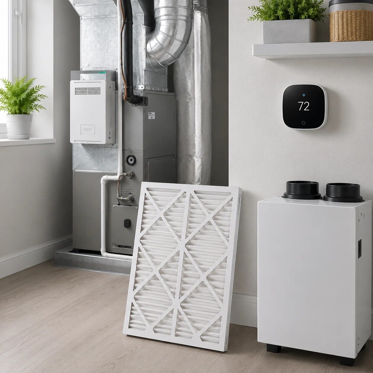 Indoor air quality and HVAC equipment serving a Surrey City Centre residence