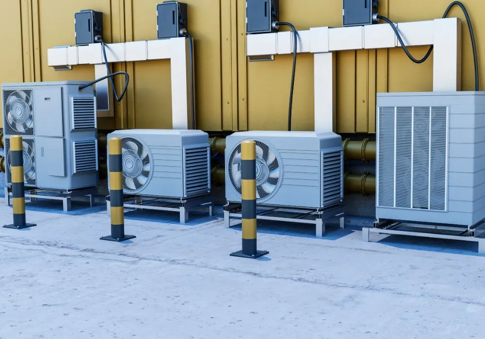 Heat pump outdoor unit installed at your home